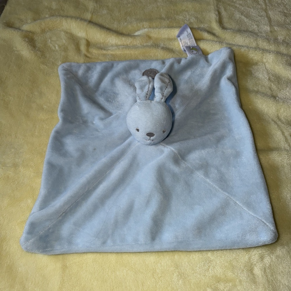Animal Adventure Blue Bunny Rabbit Lovey Security Blanket 2019 Blue Button